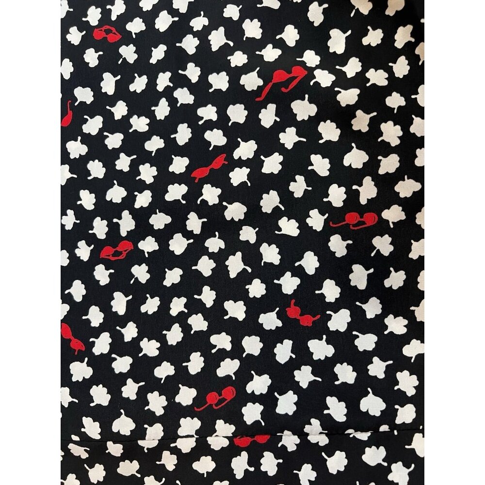 Anthropologie Maeve Odelia Black Floral Mini Dress Size Medium Sunglasses Pocket - Picture 13 of 15